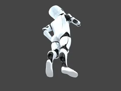  Cyborg Robot Family Rig 