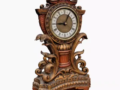 ANTIQUE CLOCK Low-poly 3D model