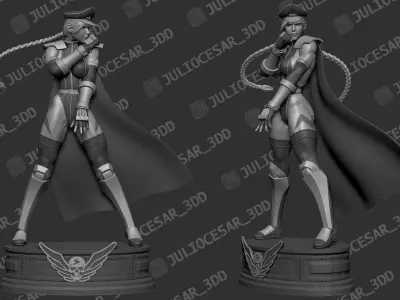 Street Fighter - Shadaloo Cammy Dictator 3D print model