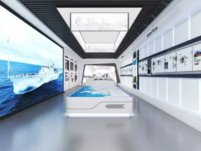 Modern Exhibition Hall 3D model