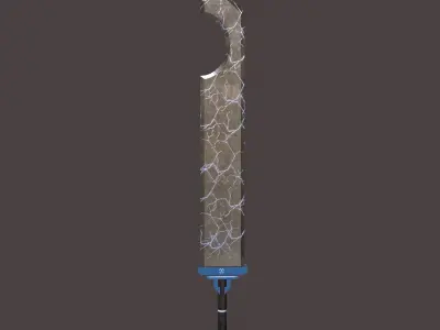 Sci-Fi Sword Low-poly 3D model