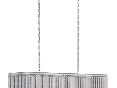 leyland rectangle chandelier by arhaus 3D model