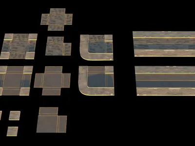 Pack Street 3D model