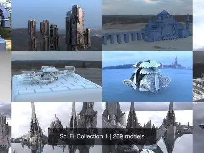 Sci Fi Collection 1 3D Model Pack