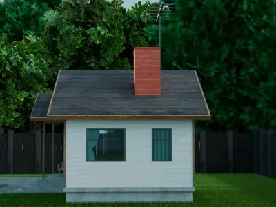 Modern Home Low-poly 3D model