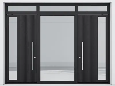 Aluminium door 204 3D model