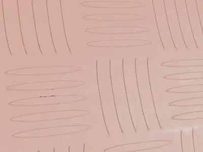 Salmon Anti-Slip Grooved Floor Texture PBR Seamless Texture