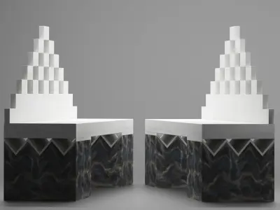 stone bench 3D model purchase