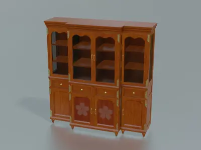 Furniture Display Cabinets Classic Low-poly 3D model