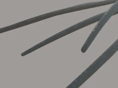 Hair Closeup 3D model