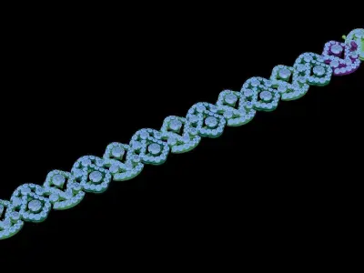 bracelet with light 3D print model