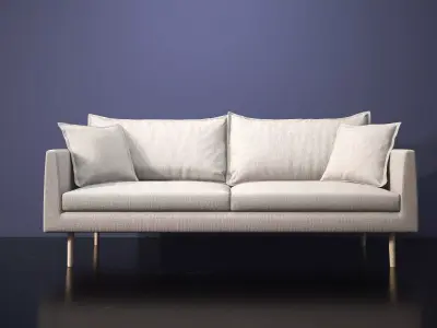 Wilhelm sofa with legs 3D model