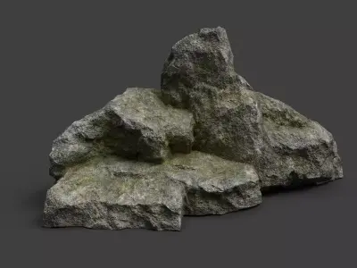 Rock 3-5 Low-poly 3D model