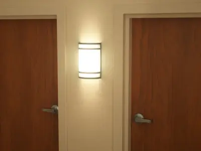 Hotel Hallway Octane Free 3D model