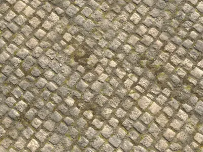 Cobblestone Road 11 PBR Texture