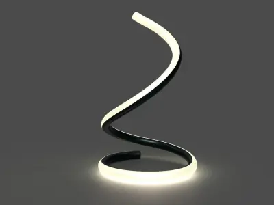 3D Modern Lamp with 6 materials Free low-poly 3D model