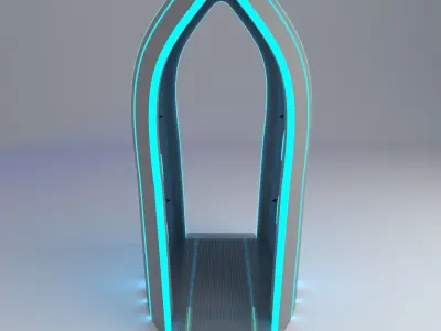 Sterilization corridor 3D model