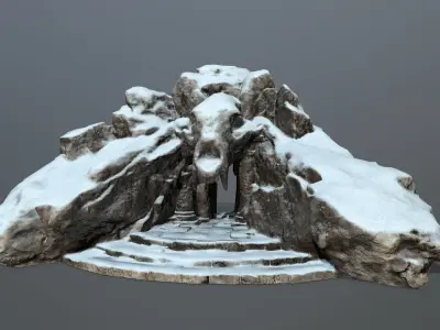 Skull Gate 16 Low-poly 3D model
