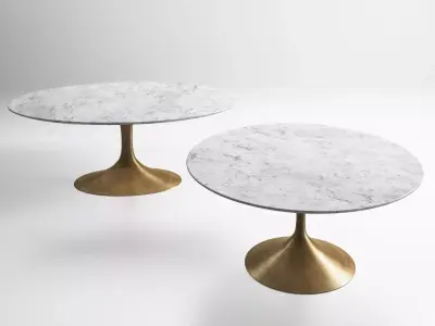 Aero Marble Dining Table 3D model