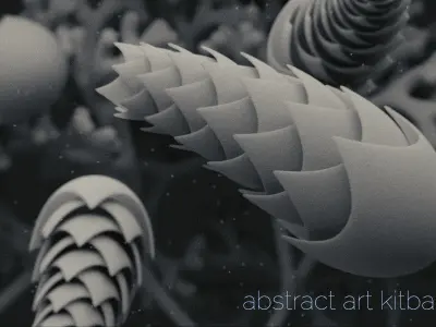 Abstract art kitbash set - create abstract art in minutes 3D model