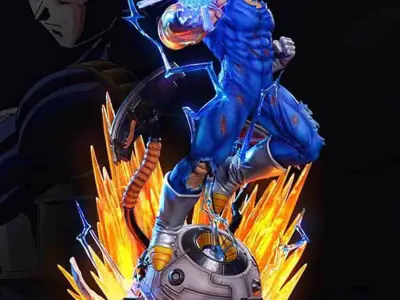 SSJ Vegeta on Capsule Dragon Ball 3D Model Ready to Print 3D print model