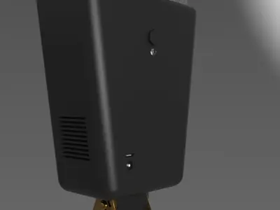 Microphone floor lamp 3D model