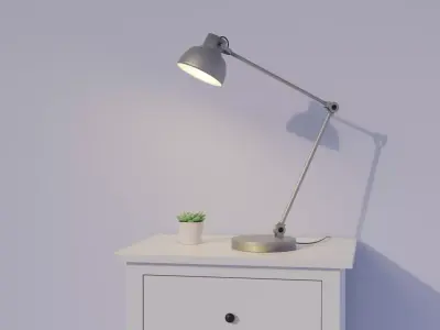 Modern Desk Lamp Free 3D model