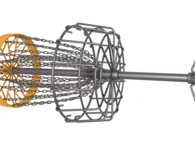 Disc Golf Basket 3D model