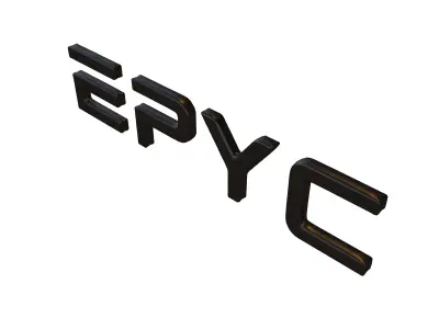 EPYC Logo V2 001 Free low-poly 3D model