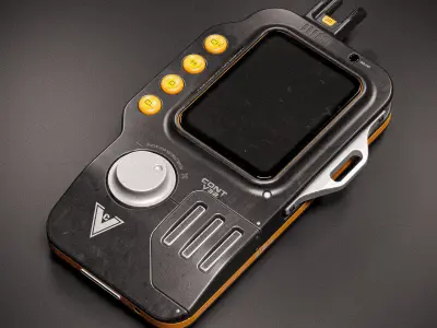 Sci-fi Controller V32 PBR Low-poly 3D model