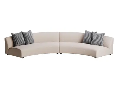 Liam Sectional Sofa 3D model
