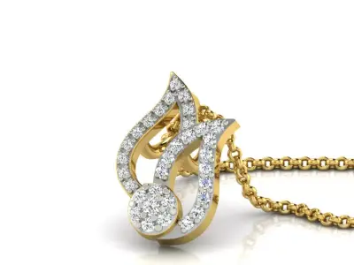 diamonds pendant 3D print model