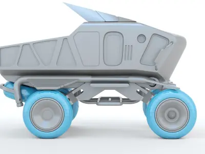 Sci-fi Pickup 3D print model