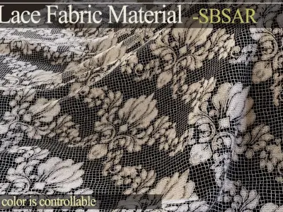 35 Lace Fabric Material -SBSAR Texture