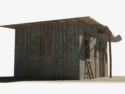 Slum x14 Low-poly 3D model purchase