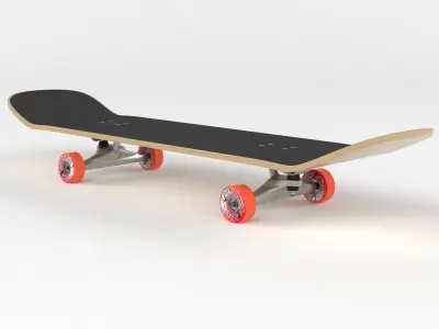Skateboard on wheels 3D model