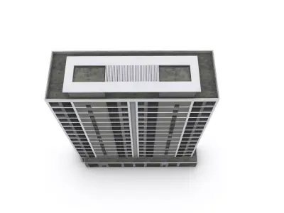 modern residential Low-poly 3D model