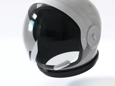 Astronaut Space Helmet - High-Quality 3D Model 3D model