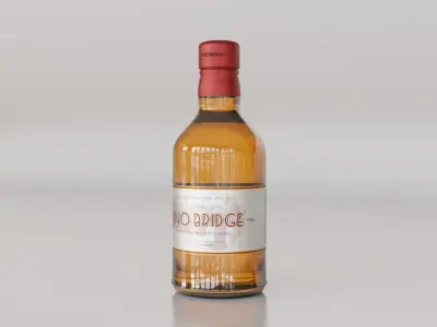 Whisky Scotch Bottle 01 3D model