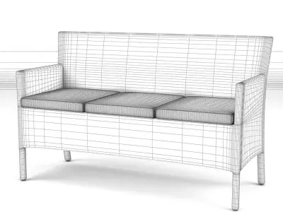 Garden Furniture Set 10 3D model