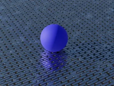 Metal Tiling Floor 3D model
