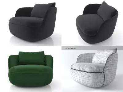 Bart Armchair 3D model