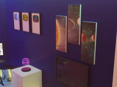 cyberpunk bedroom 3D model