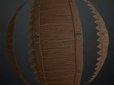 Antique Slat-style Wood Panel Texture