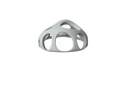 SciFi Cube Object No 56476 Low Poly Shape Low-poly 3D model