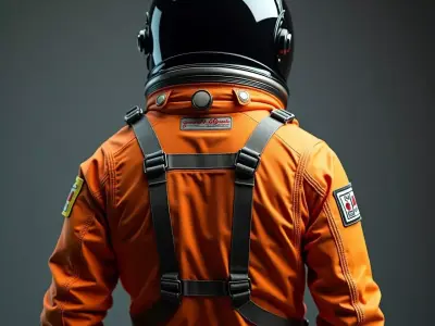 Orange Astronaut 3D model