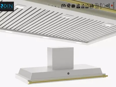Ascot 120CM Rangehood 3D model