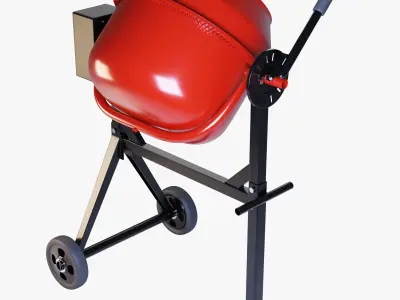 Portable Concrete Mixer 3D model