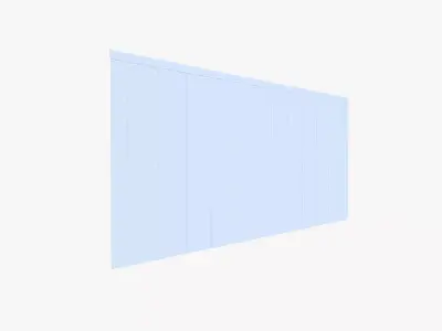 PVC Curtain Sheet Low-poly 3D model
