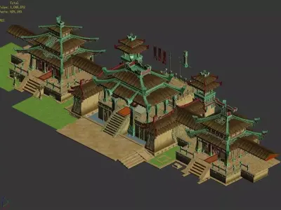 Xiqiao City Palace - Back Hall 3D model